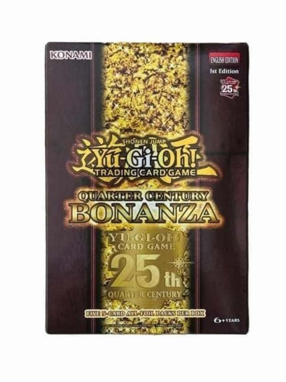Yu-Gi-Oh! Quarter Century Bonanza 25th Anniversary Booster Box 5 Pack Sealed New